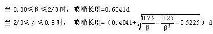喷嘴总长度计算公式 喷嘴总长度计算公式